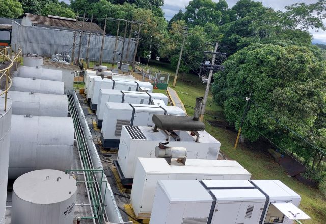 Image of an electricity generation plant using biofuels from the grupo BBF
