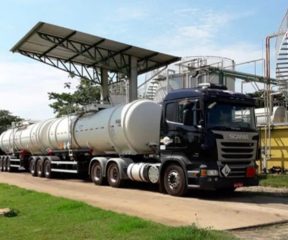 Image of a tanker being loaded