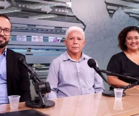 journalist Haynna Hálex, Luiz Assunção, Manager of Family Farming, and Fábio Arruda, Manager of Infrastructure, both from the Grupo BBF