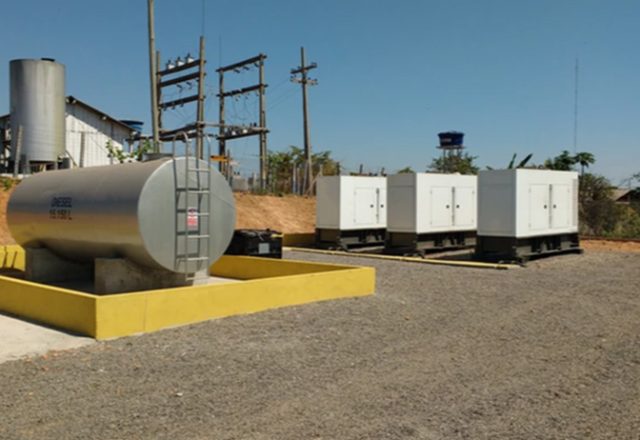 Image of an electricity generation plant using biofuels from the grupo BBF