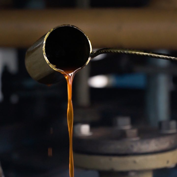 Detail of BBF biofuel produced from palm oil